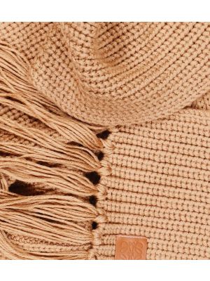 Sciarpa di lana Loewe marrone