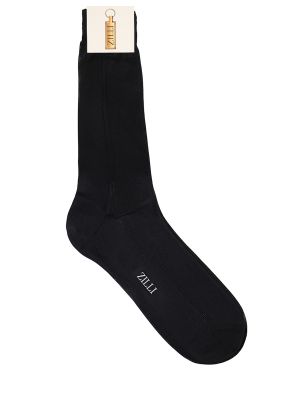 Шелковые носки Zilli черные