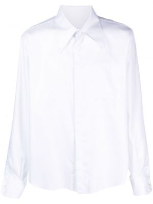 Памучна риза Canaku бяло
