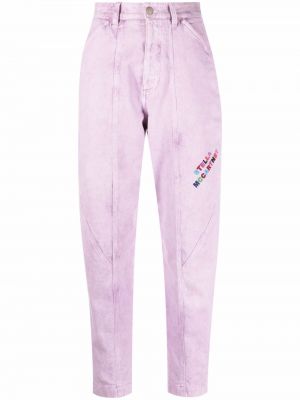 Skinny jeans mit stickerei Stella Mccartney lila