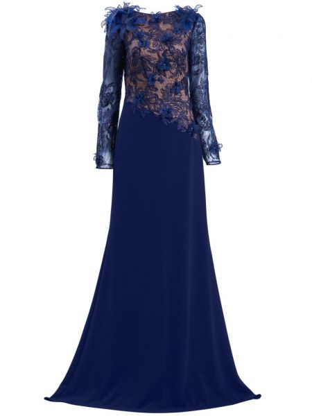 Robe de soirée avec applique Tadashi Shoji bleu