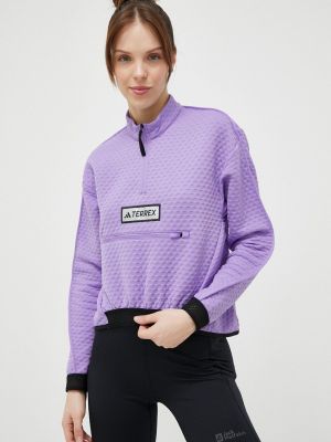Pulover Adidas Terrex vijolična