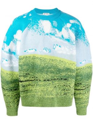 Вълнен пуловер от филц Sunnei