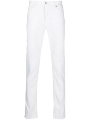 Jeansy skinny z niską talią slim fit Brioni białe