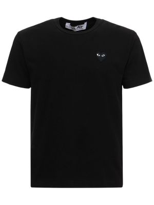 Camiseta de algodón Comme Des Garçons Play negro