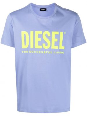 Camiseta con estampado Diesel violeta