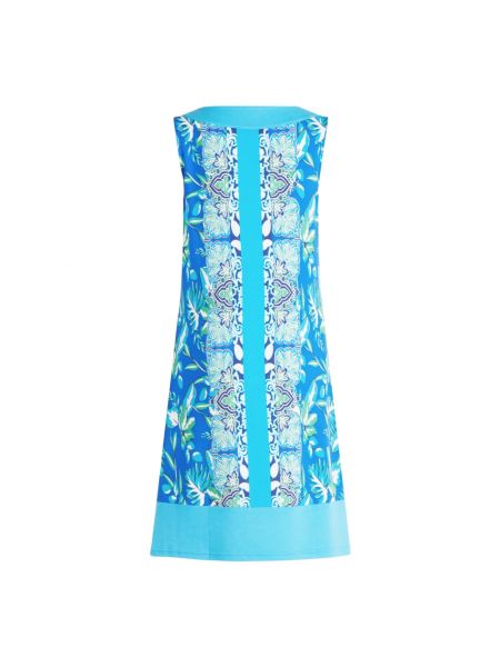 Sukienka mini bez rękawów z wzorem paisley Betty Barclay niebieska