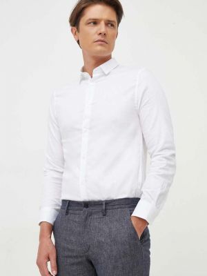 Koszula slim fit bawełniana Armani Exchange biała