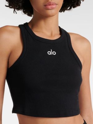 Medvilninis sportiniai marškinėliai be rankovių Alo Yoga