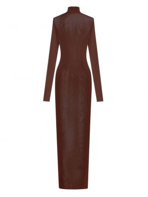 Maksi suknelė Saint Laurent ruda