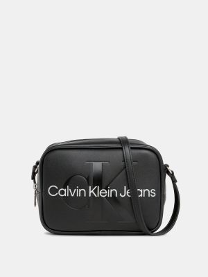 Bolso cruzado con cremallera Calvin Klein Jeans negro