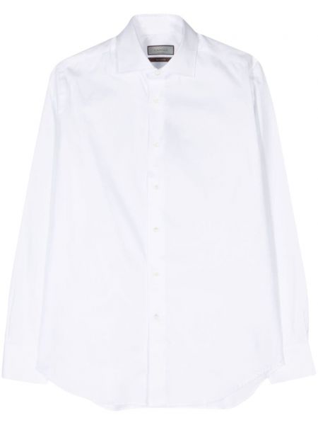 Klasisks kokvilnas krekls Canali balts