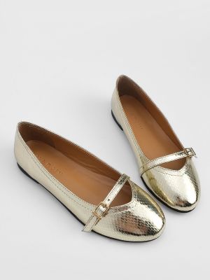 Lapos talpú balerina cipők Marjin aranyszínű