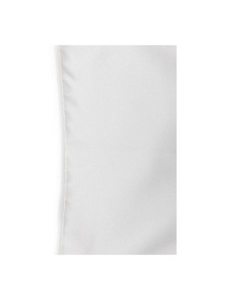 Pañuelo de seda Corneliani blanco