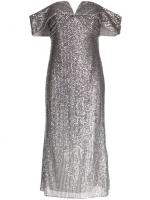 Estélyi ruha Badgley Mischka ezüstszínű