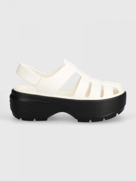 Sandale s platformom Crocs bijela