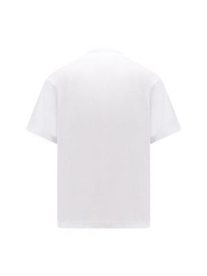 Camisa de cuello redondo con bolsillos Sacai blanco