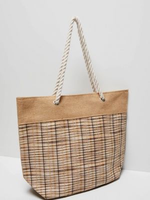 Плетена сумка з ручками Moodo коричнева