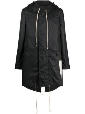 Manteau à capuche imperméable Rick Owens Drkshdw noir