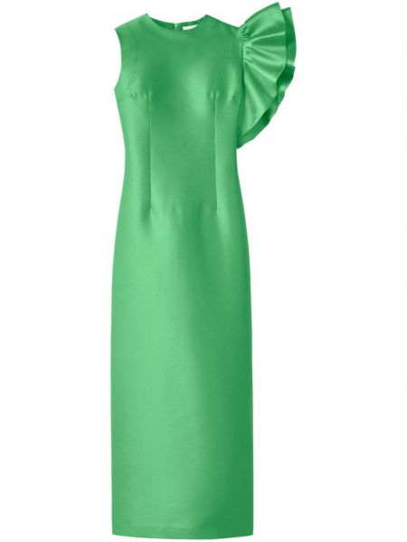 Midi suknele su raukiniais Destree žalia