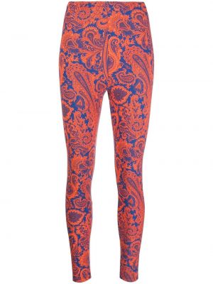 Trykt leggings Etro blå