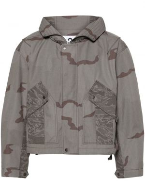 Jacke mit kapuze mit print mit camouflage-print Marine Serre