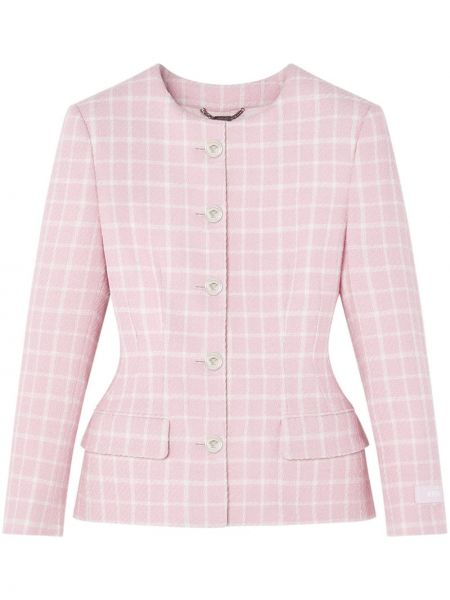 Rūtainas jaka ar apdruku Versace rozā