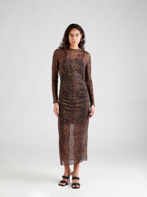 Платье Object коричневое