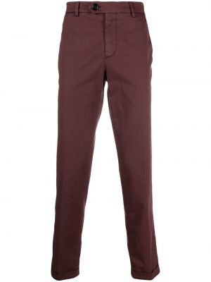 Pantalones chinos slim fit Brunello Cucinelli rojo