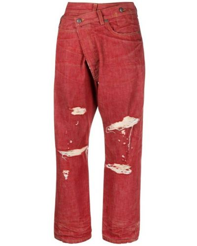 Mom jeans R13, czerwony