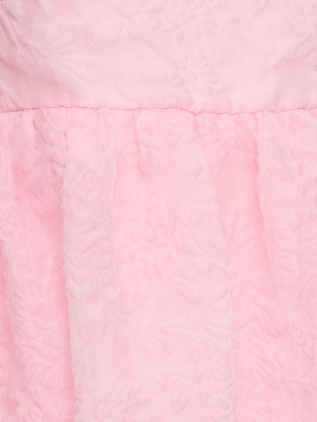 Μini φόρεμα με φιόγκο Cecilie Bahnsen ροζ