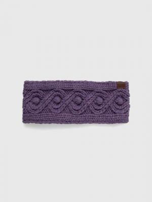 Шерстяная повязка на голову Lauren Ralph Lauren фиолетовая