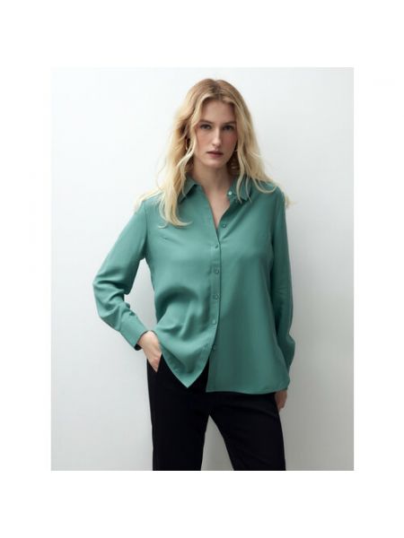 Блуза Pompa, 40 зеленый