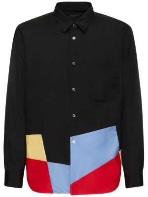 Bavlnená priliehavá košeľa Comme Des Garçons čierna