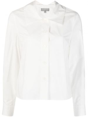 Βαμβακερό πουκάμισο με κουμπιά Margaret Howell λευκό