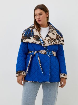 Утепленная демисезонная куртка Rinascimento синяя