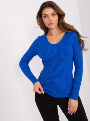Priliehavý sveter Fashionhunters modrá