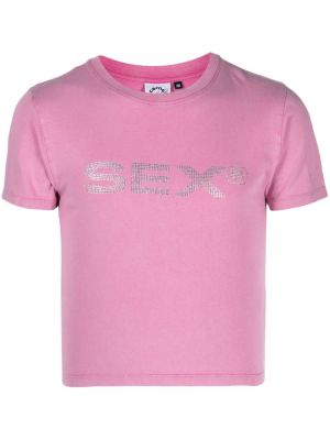 Тениска Carne Bollente розово