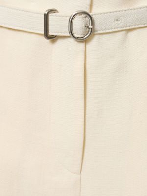 Pantaloni cu talie înaltă de mătase din viscoză Jil Sander