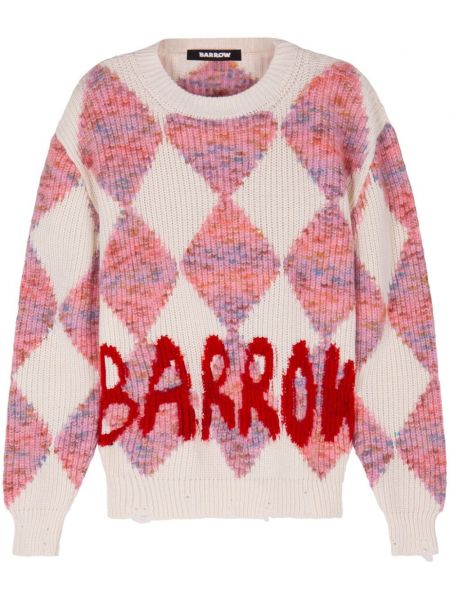 Argyle kort sweater med print Barrow