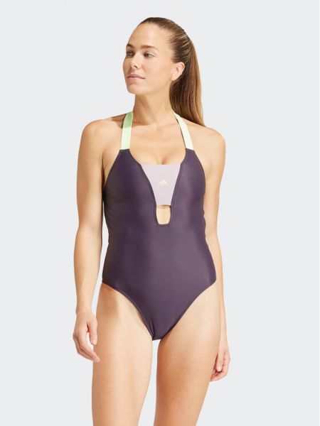 Vientisas maudymosi kostiumėlis Adidas violetinė