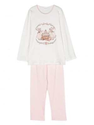 Pyjamas för tjejer La Perla Kids vit