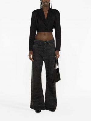 Zvonové džíny s nízkým pasem Mm6 Maison Margiela černé