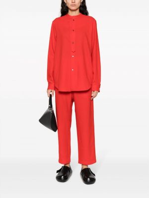Vlněné rovné kalhoty Sofie D'hoore červené