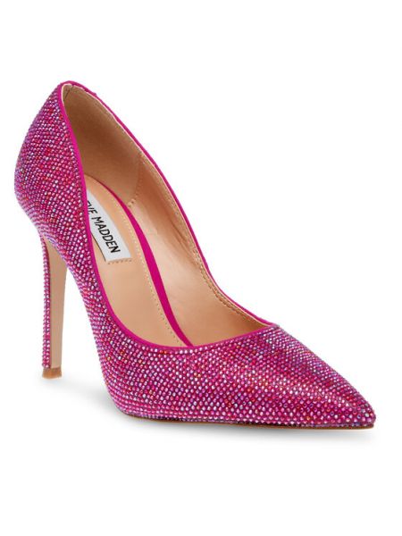 Полуотворени обувки с ток Steve Madden розово