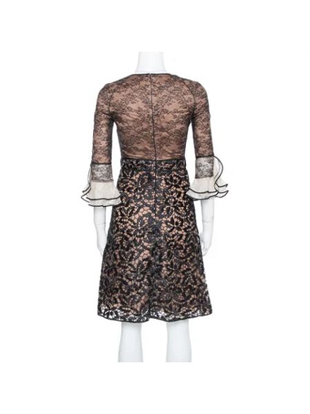 Spitzen kleid mit spitzer schuhkappe Valentino Vintage schwarz