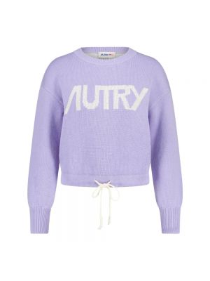 Sweter Autry fioletowy