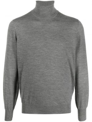 Pull col roulé en laine col roulé Brunello Cucinelli gris