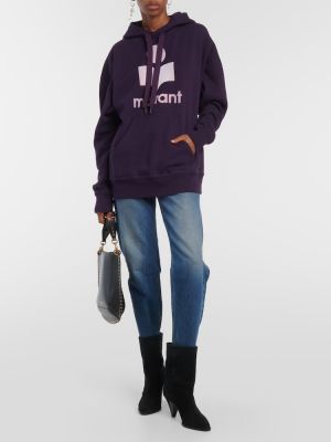 Kokvilnas kapučdžemperis Marant Etoile violets