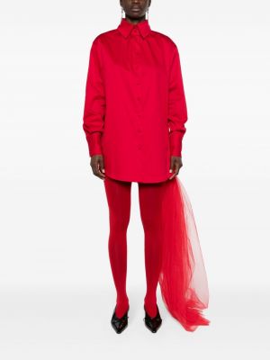 Sukienka koktajlowa drapowana Atu Body Couture czerwona